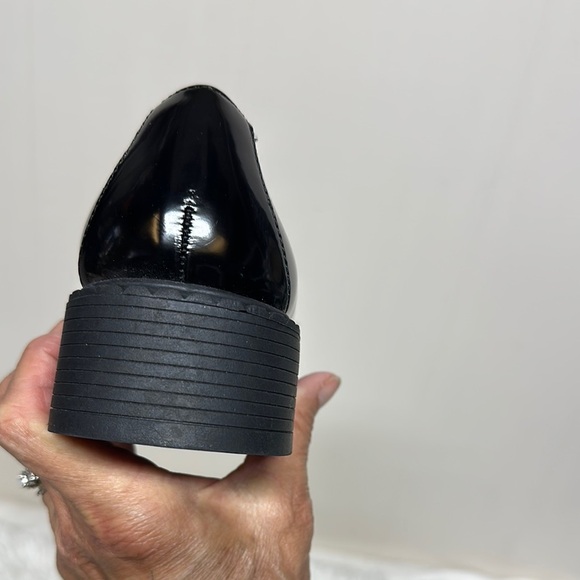 Madden Ambrosee Girl Black Loafers with Gold Accents - Picture 3 of 10